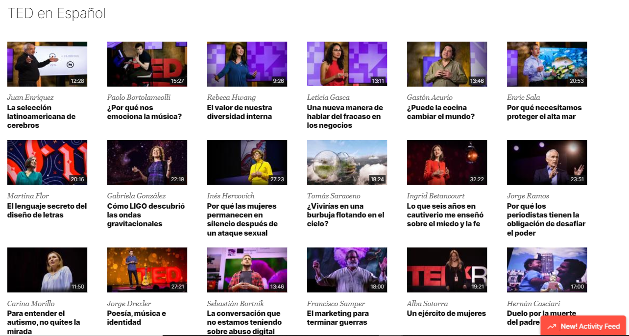 ORIENTANDO DESDE CASA CHARLAS TED EN ESPAÑOL