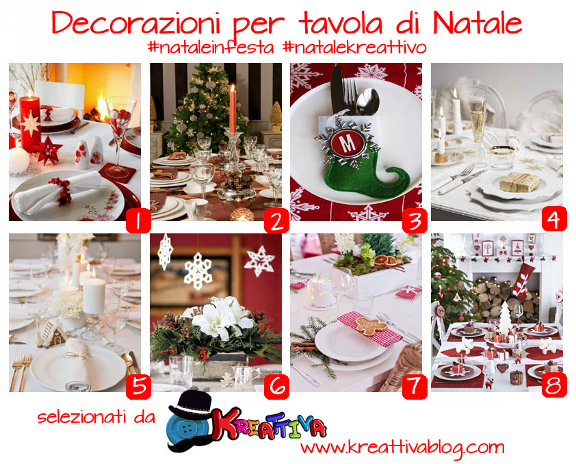 Come Decorare Tavola Di Natale 16 idee per decorare la tavola di Natale - Kreattivablog