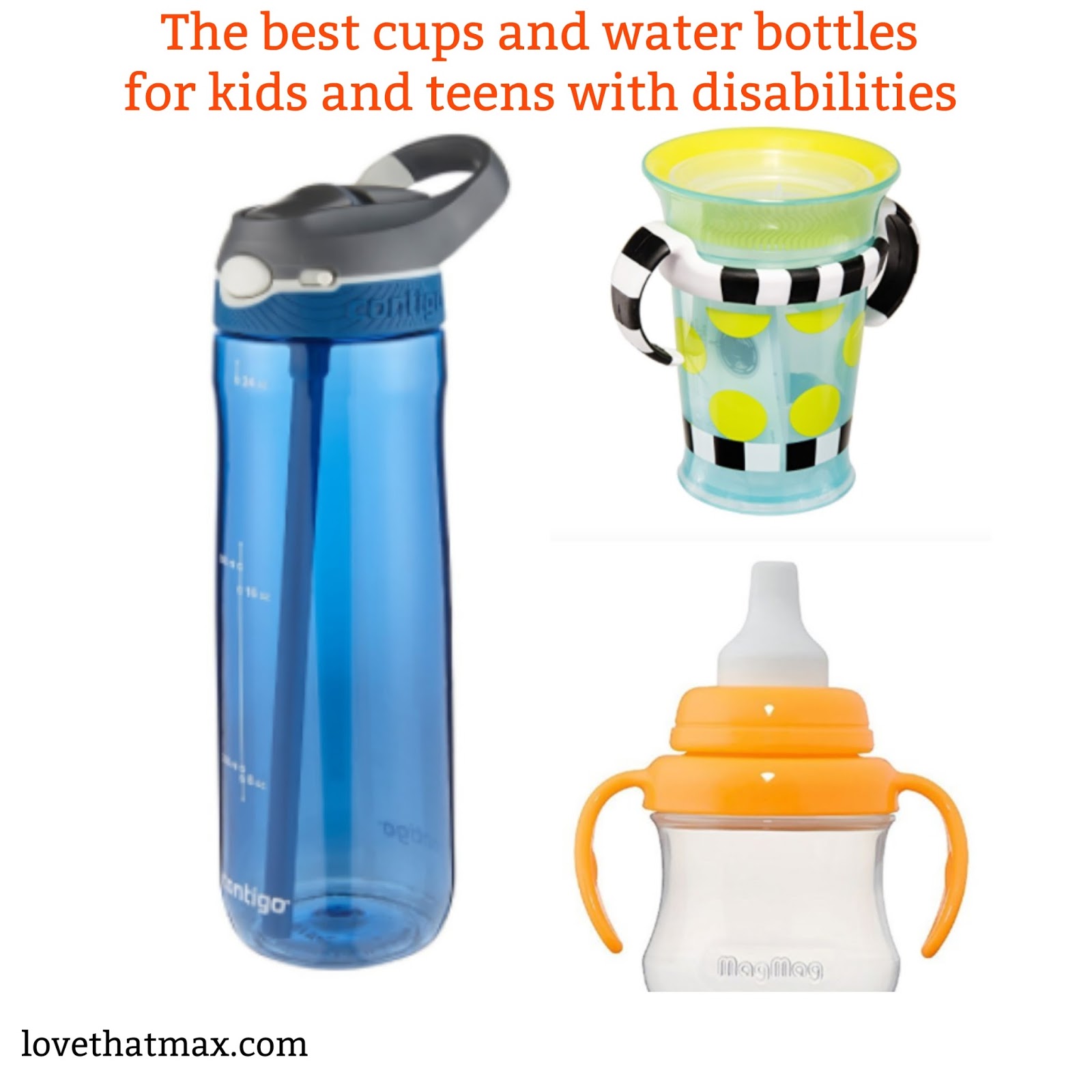 Love That Max : The best cups and water bottles for kids and teens with  disabilities