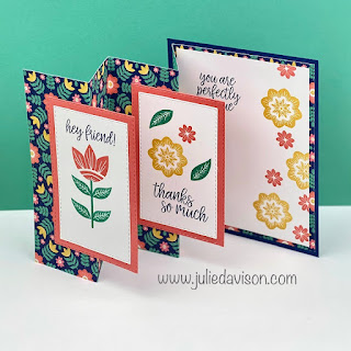 VIDEO: Stampin' Up! Sweet Symmetry Accordion Card Tutorial ~ www.juliedavison.com #stampinup