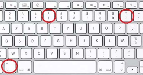 Comment faire des crochets sur un clavier Mac ?