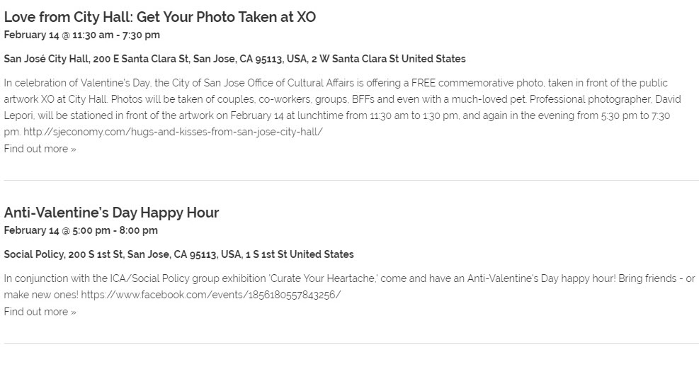 The San Jose Blog Last minute Valentine's Day ideas