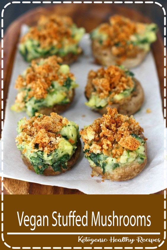 Vegan Stuffed Mushrooms - Food Easy Delicious