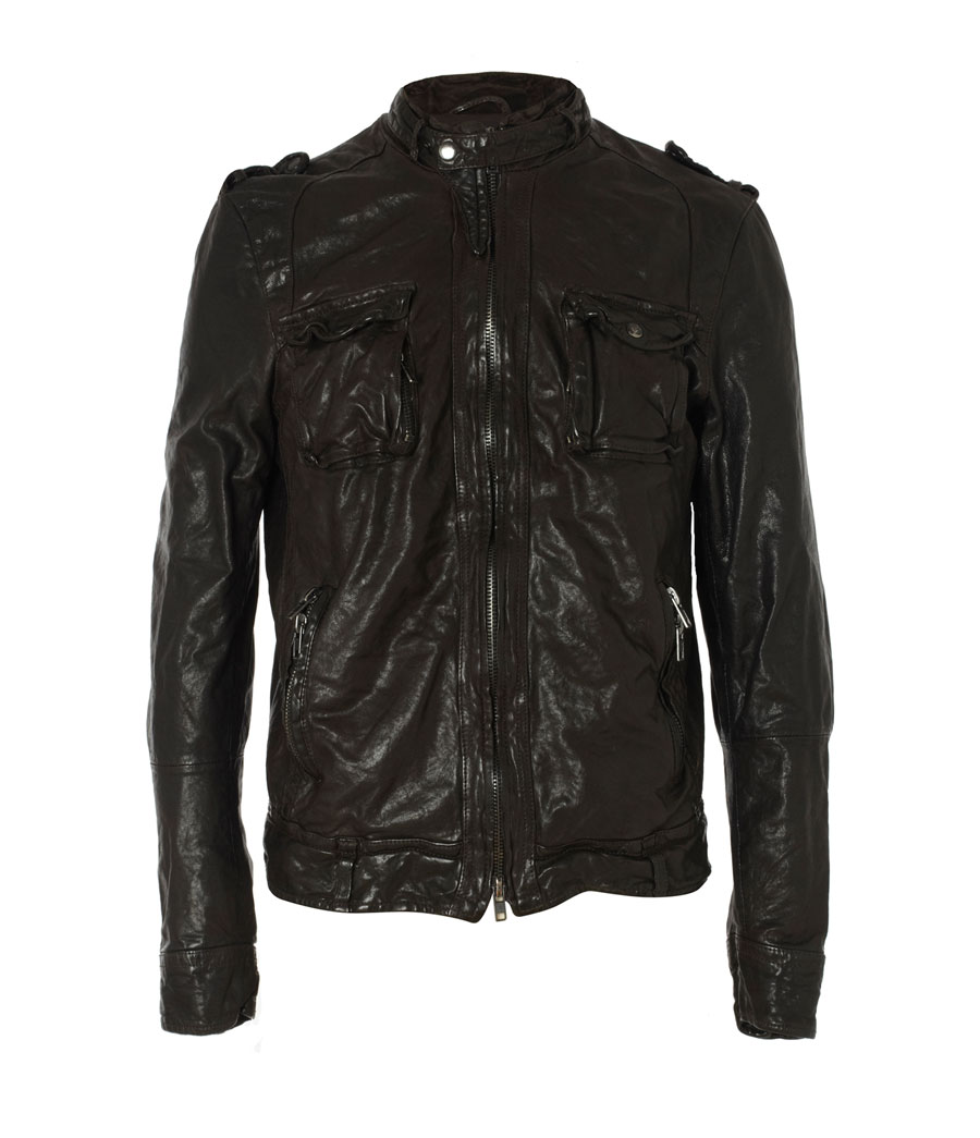 JC Will Have the Last Laugh: All Saints - Coerce Leather Jacket