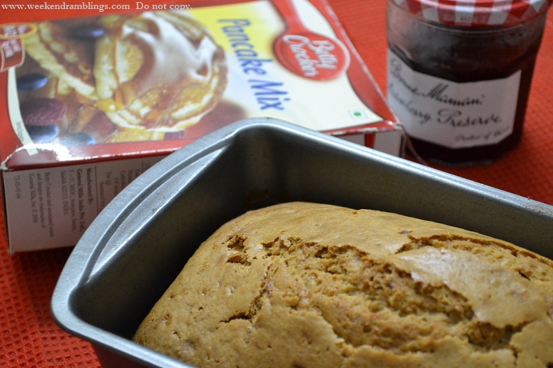 making a cake with