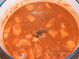 Tocana de cartofi de post reteta de casa romaneasca traditionala retete culinare mancaruri cu legume tocanita de cartofi taraneasca sau mancare de cartofi dobrogeana,