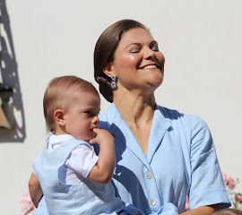 Crown Princess Victoria and Prince Oscar at Solliden, July 2017