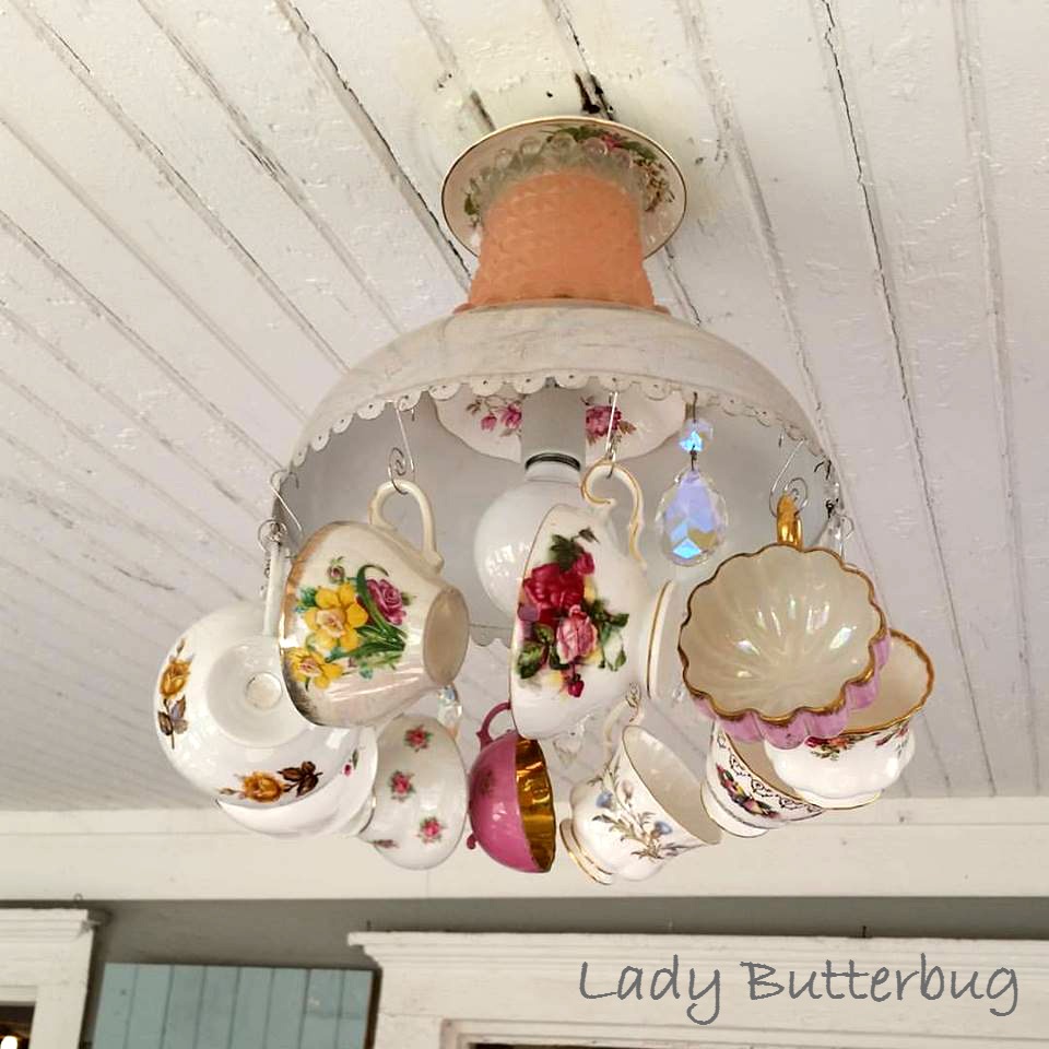 Teacup Chandelier Lady Erbug Teacup Chandelier