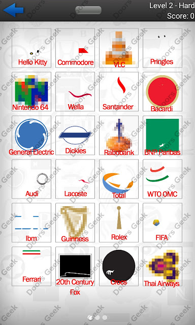 Logo Quiz Ultimate (Hard) Level 2 Answers Part 1 of answers for Logo Quiz Ultimate (Hard) Level 2