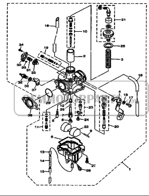 2005 Yamaha YBR 125 Carburetor Diagram