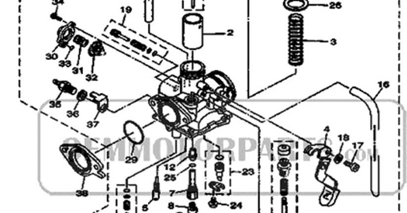 2005 Yamaha YBR 125 Carburetor Diagram - Yamaha Old Bikes List