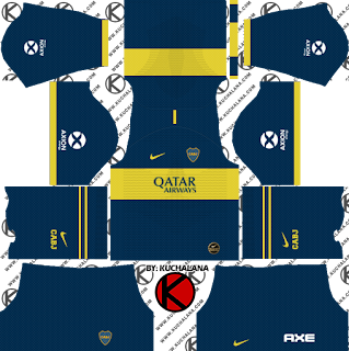 Boca Juniors 2019/2020 Kit - Dream League Soccer Kits