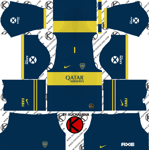 Boca Juniors 2019/2020 Kit - Dream League Soccer Kits