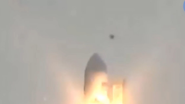 UFO caught blowing up the SpaceX Rocket while getting ready for blast off.