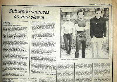 Review of Setting Sons by The Jam in Sounds November 1979