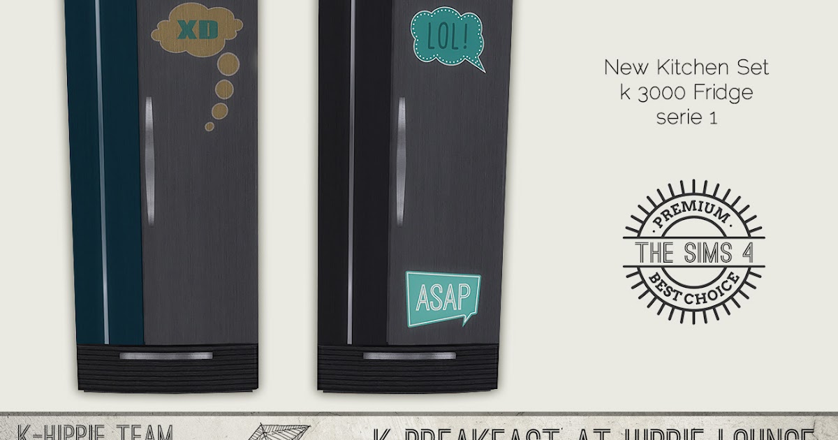 My Sims 4 Blog 7 Refrigerators K3000 Fridge volume 1 by Blackgryffin