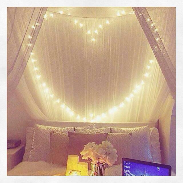 Desain Lampu Tumblr di Kamar