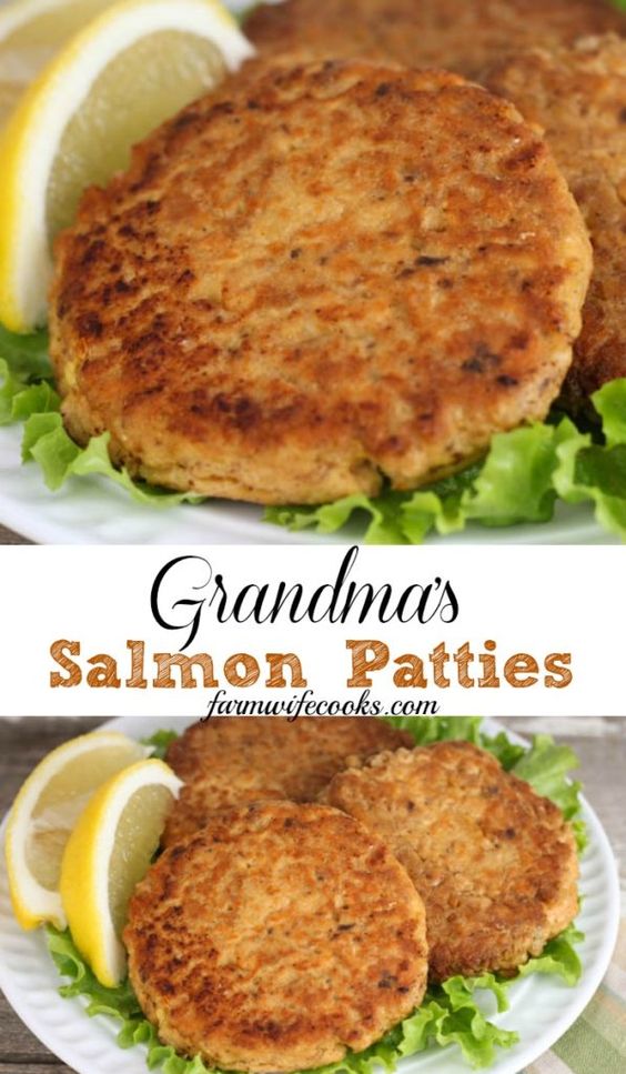 GRANDMA’S SALMON PATTIES - Vegan Recipes Easy