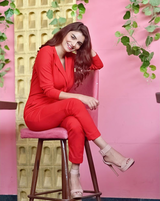 Anveshi Jain Sizzles in Red - Social Media