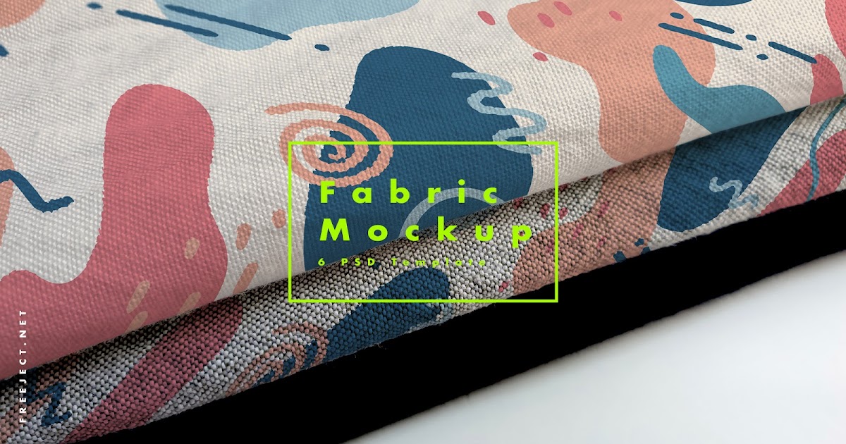 Download Free Download Fabric Mockup Template - PSD File | FREEJECT