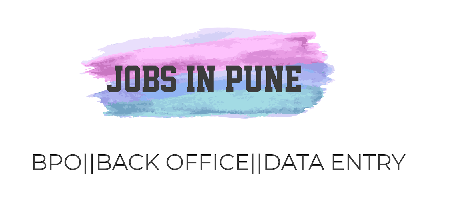 jobs in pune Bpo Backoffice Data entry