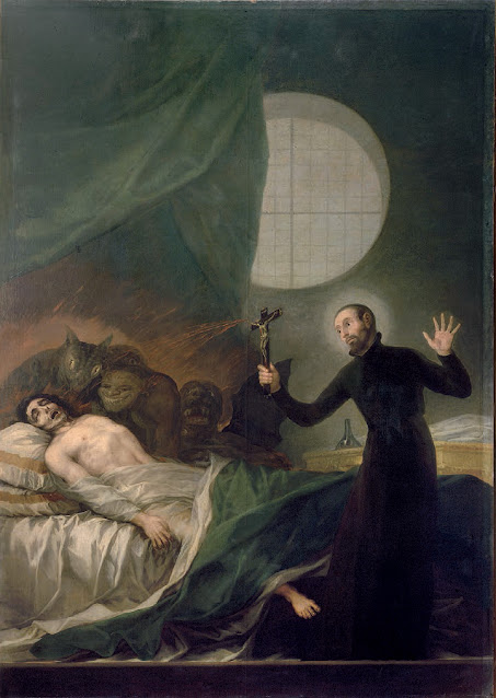 Saint Francis Borgia Helping a Dying Impenitent by Francisco Goya