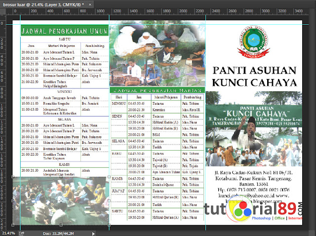 Cara mudah membuat brosur lipat 3 dengan photoshop