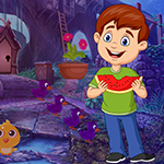 Games4King Watermelon Boy Rescue Escape