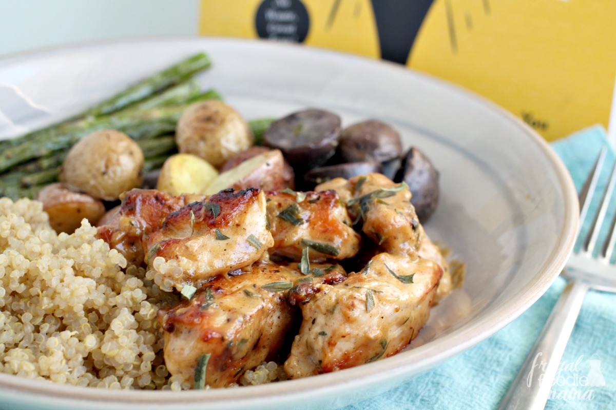 Frugal Foodie Mama Chicken with Mustard Tarragon Sauce
