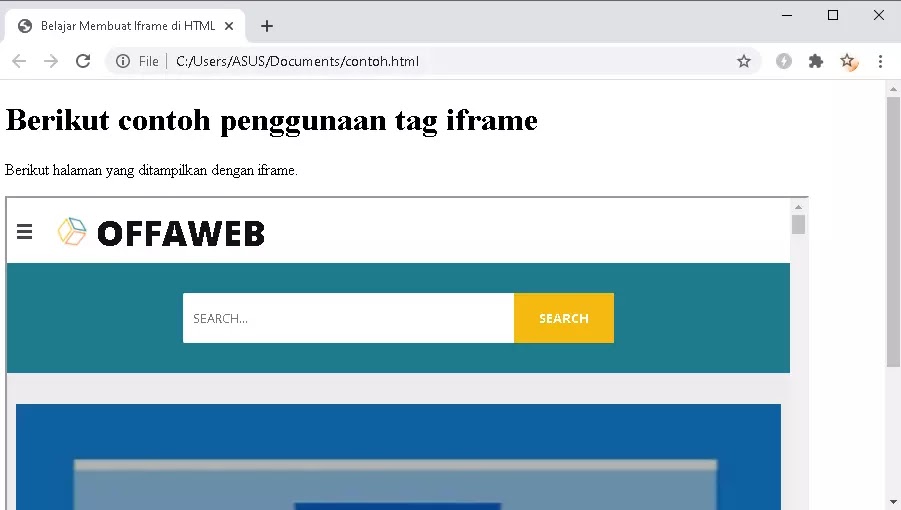 membuat iframe iframe