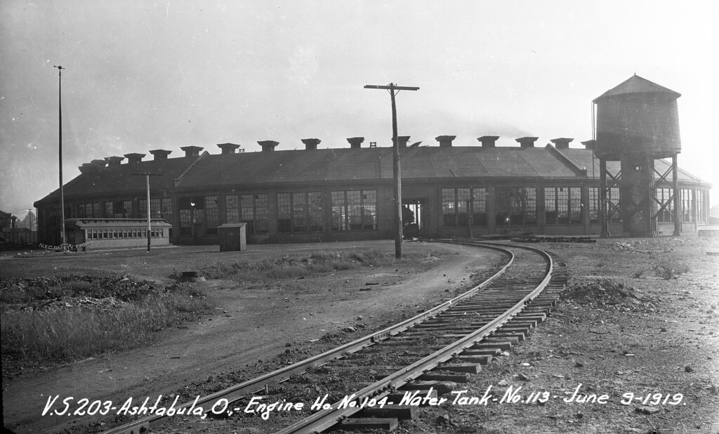 Towns and Nature Ashtabula, OH NYC Roundhouse 104 and Water Tank 113
