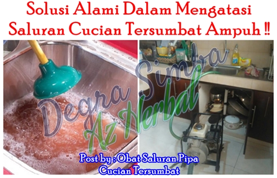 Obat Saluran Pipa Cucian Tersumbat