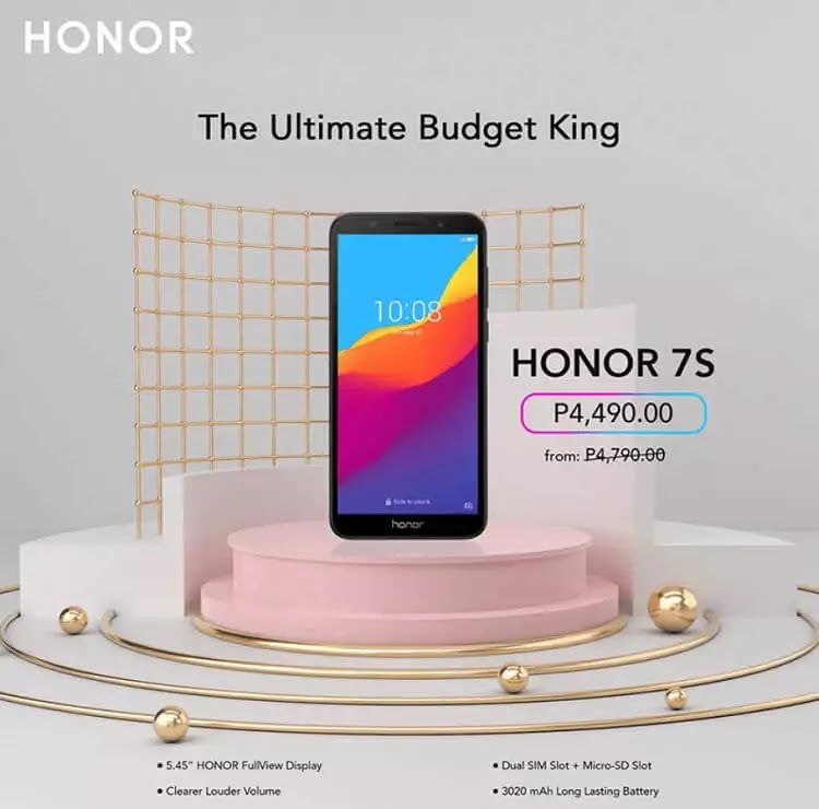 Honor 7s For Only Php3 5k Until February 16 Teknogadyet