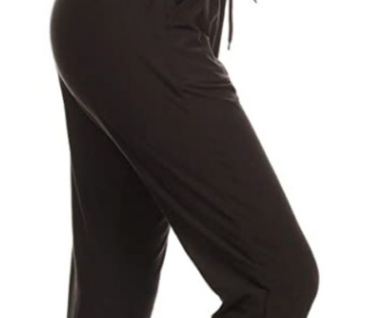 Leggings Depot Women's Printed Solid Activewear Jogger Track Cuff