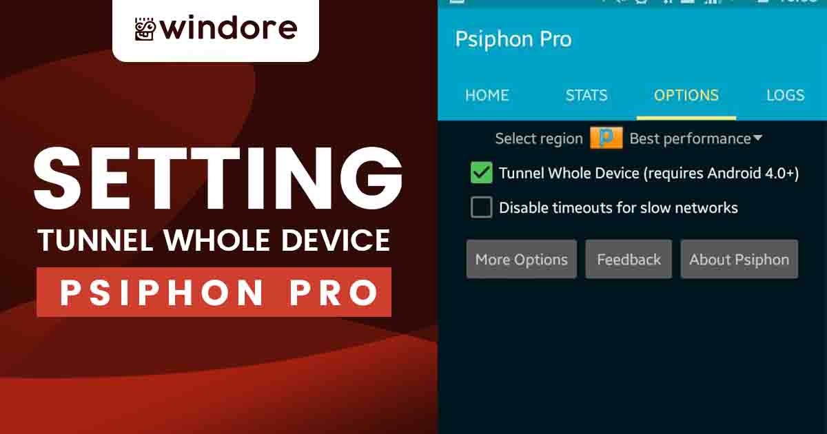 why whatsapp open with psiphon