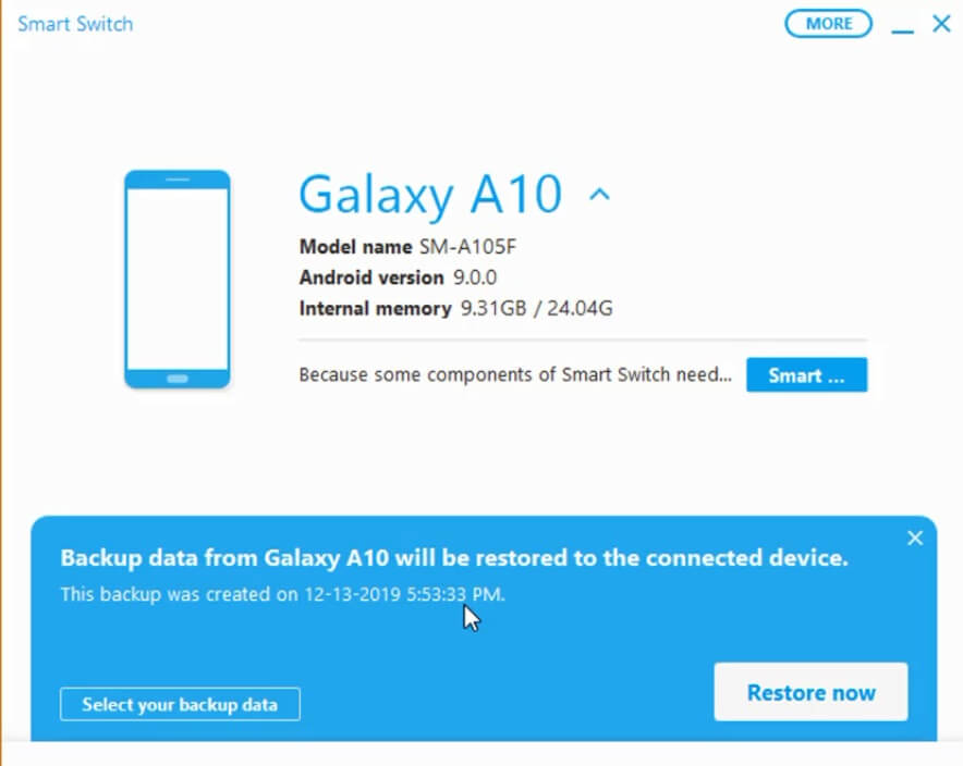 تحديث نظام اندرويد هواتف سامسونج شرح برنامج Samsung Smart Switch عمل نسخ احتياطية للهاتف مدونة التعليم المجاني