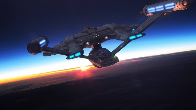Star Trek USS Enterprise NX01 Sunset Space