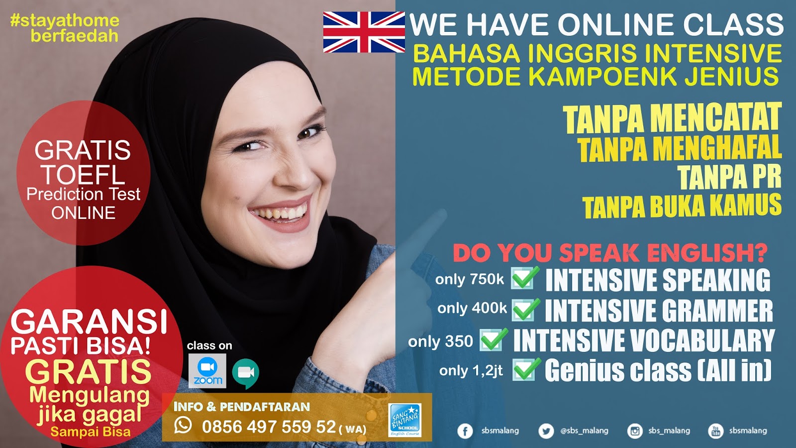 Kursus Bahasa Inggris Di Malang Kursus Bahasa Inggris Online Ntesive Private Bayar Sekalisampai Bisa