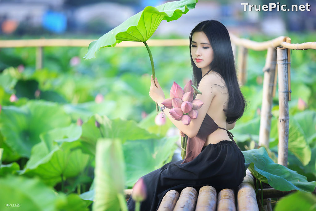 Image Vietnamese Model - Hong Rubyshi - Beauty Girl and Lotus Flower #1 - TruePic.net - Picture-8