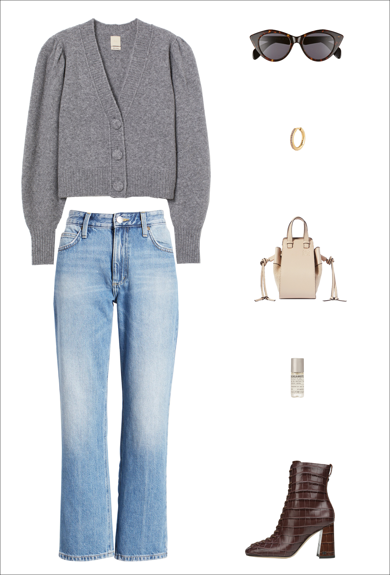 A Cool Denim Outfit Idea to Wear This Fall