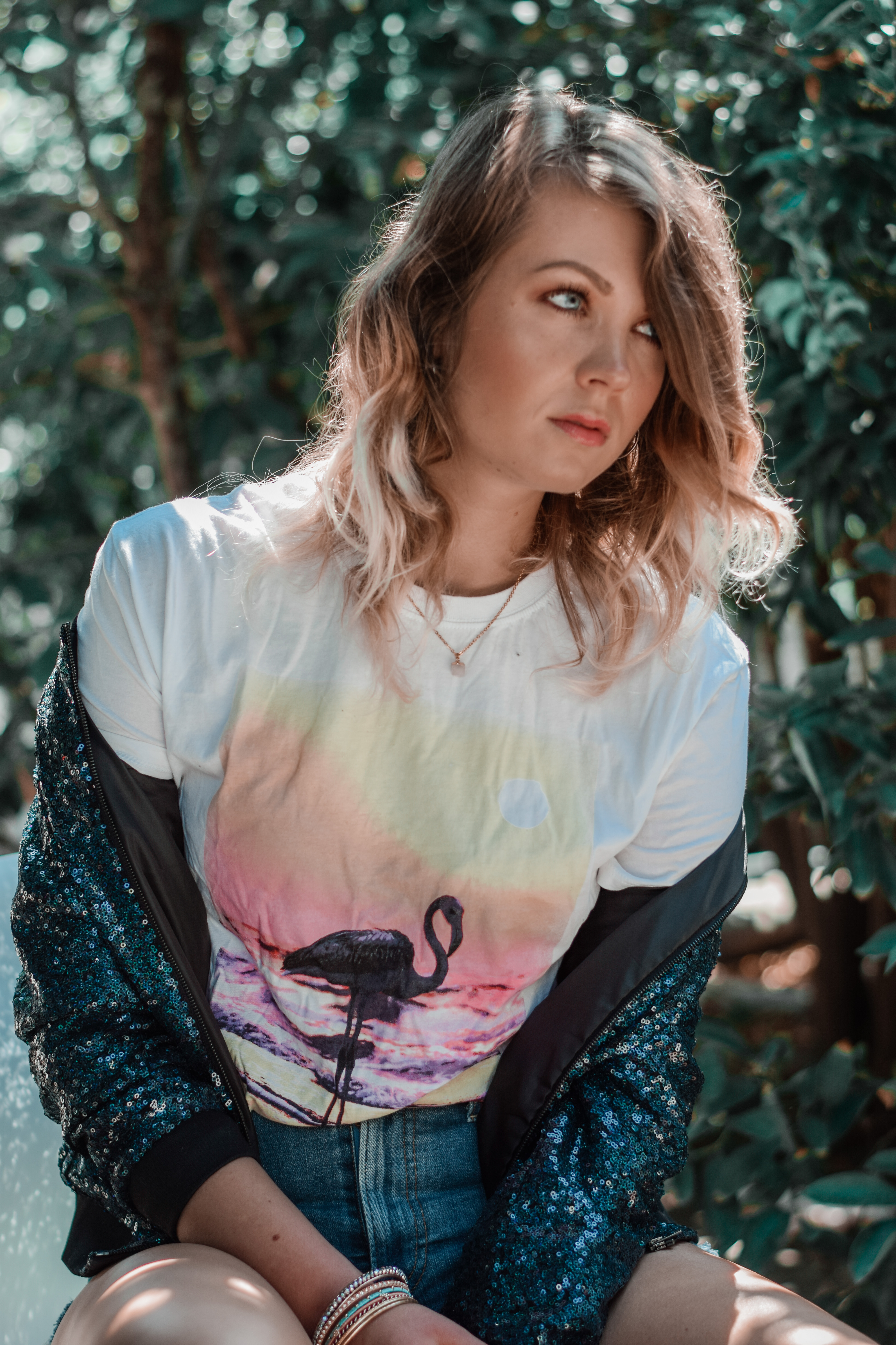 How to style A sequin jacket German Blondy