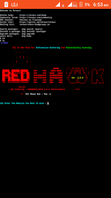 install RED HAWK in Termux