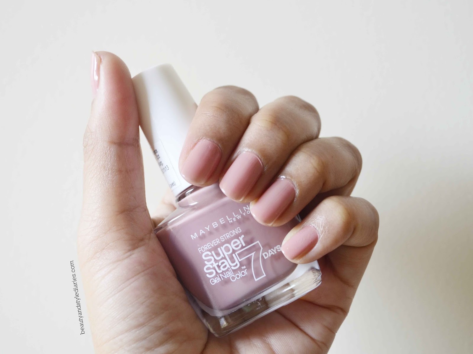 Maybelline Superstay Nail Polish Rose Poudre Nail Ftempo