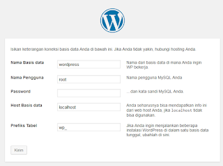 proses instalasi wordpress kedua