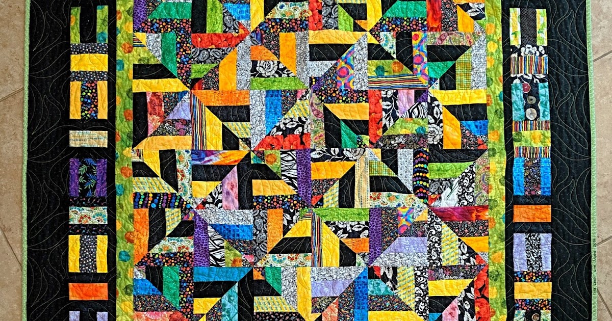 Bright & Black Oversized Couch Quilt