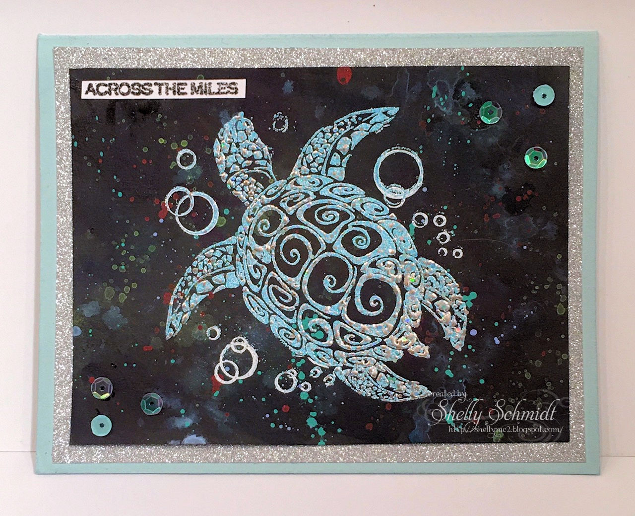 My creative rumblings Watercolor on Black Cardstock