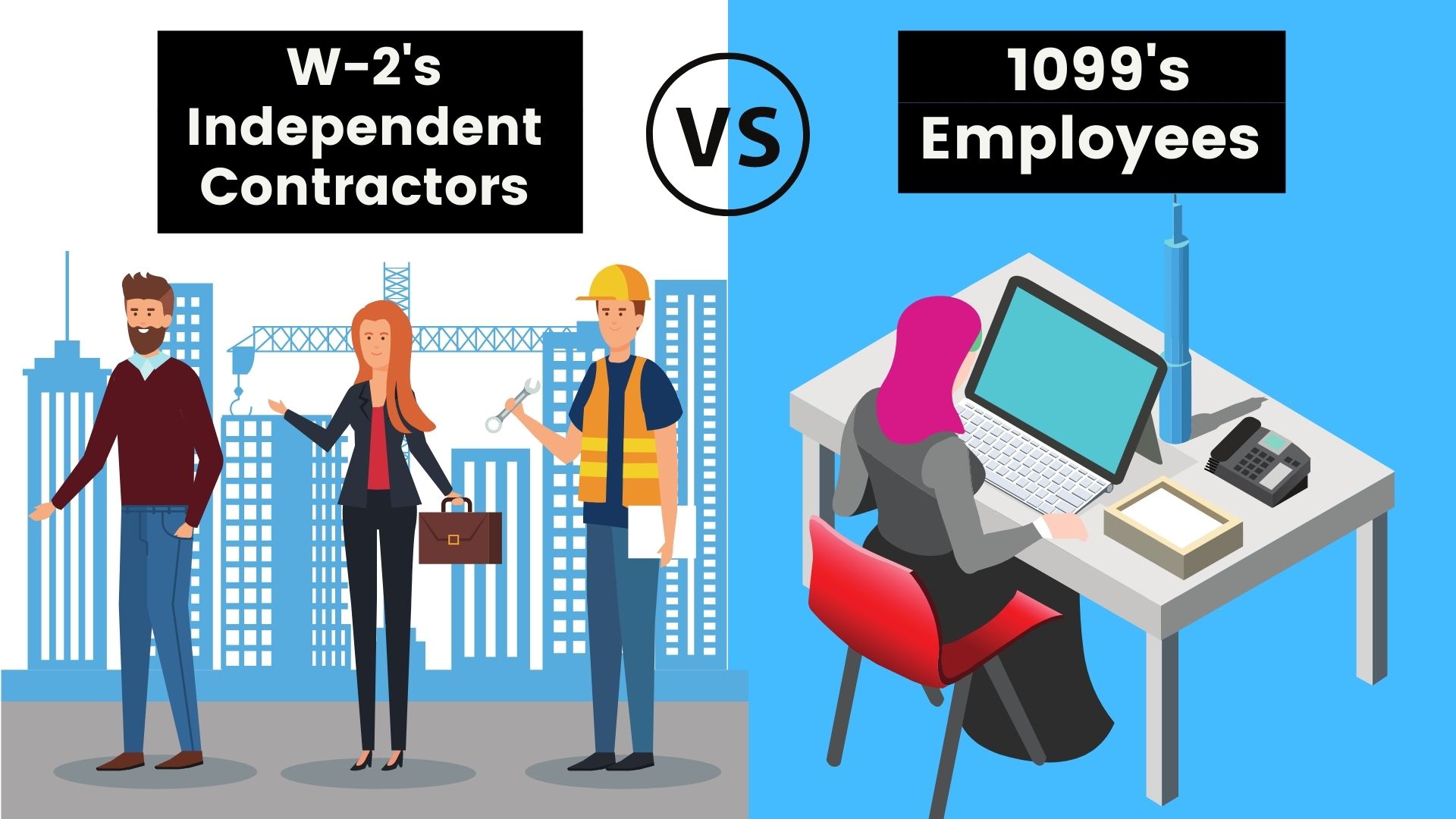 W-2’s vs 1099’s: Employees & Independent Contractors