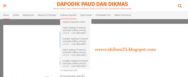  postingan kali ini admin akan membahas seputar  Update Versi Terbaru Dapodik PAUD v.3.3.1 ke v.3.3.2 Semester Ganjil 2018/2019