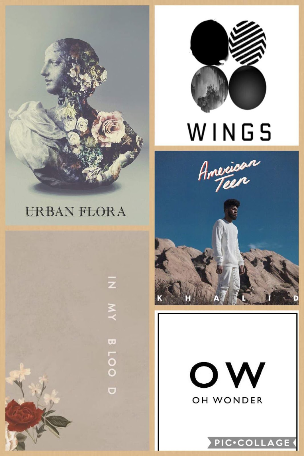 72 Aesthetic Album Covers Collage
