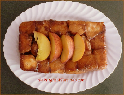 Peaches and Cream Monkey Bread | www.BakingInATornado.com | #recipe #dessert